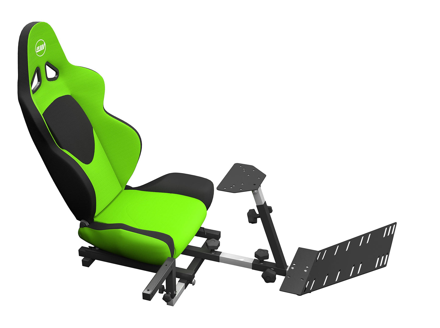 OpenWheeler Racing Seat Gaming Chair, Gear Shifter Mount, 37D x 23W x 16H in, Green, Model OW-SV1FG