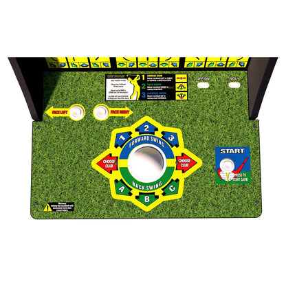 Arcade1Up Golden Tee Classic Arcade Machine with Riser - 5ft Gaming Fun