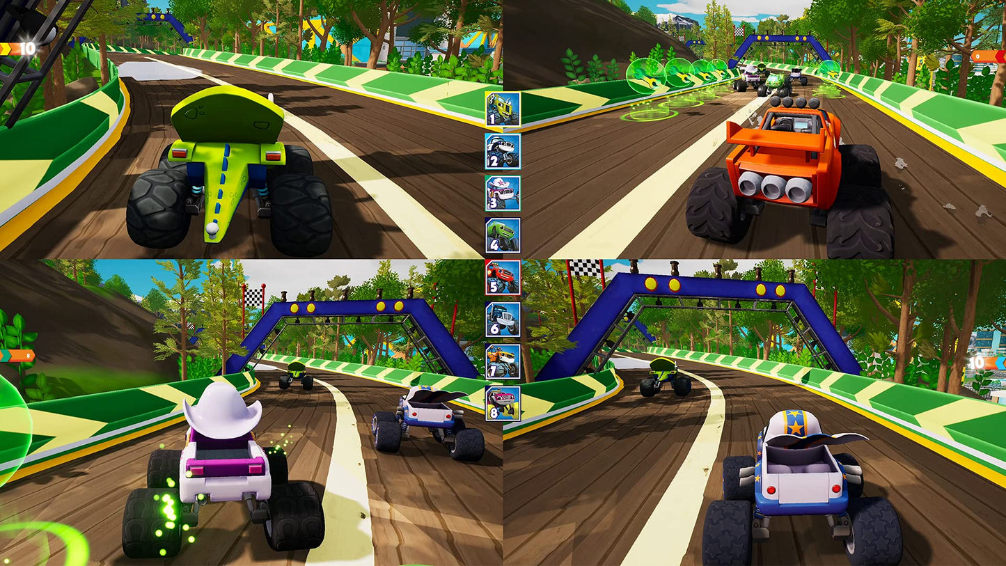 BANDAI NAMCO Entertainment Blaze and The Monster Machines: Axle City Racers for Nintendo Switch - Black - Model 114880