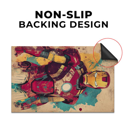 Iron-Man Inspired Decor Rug- 62x40 inches