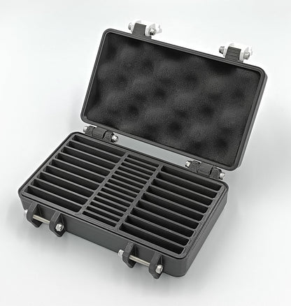 Generic Rugged Protective Carrying Case for Game Boy Advance/DS/3DS - Holds 32 Games, Black, 123mm x 171mm x 51.9mm