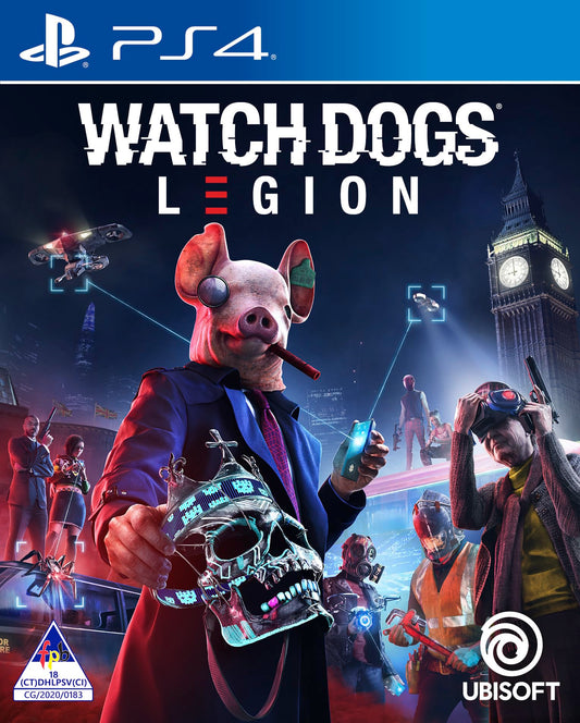 Ubisoft Watch Dogs: Legion PS4 Game - Model 062932.001 - Action-Adventure Open World