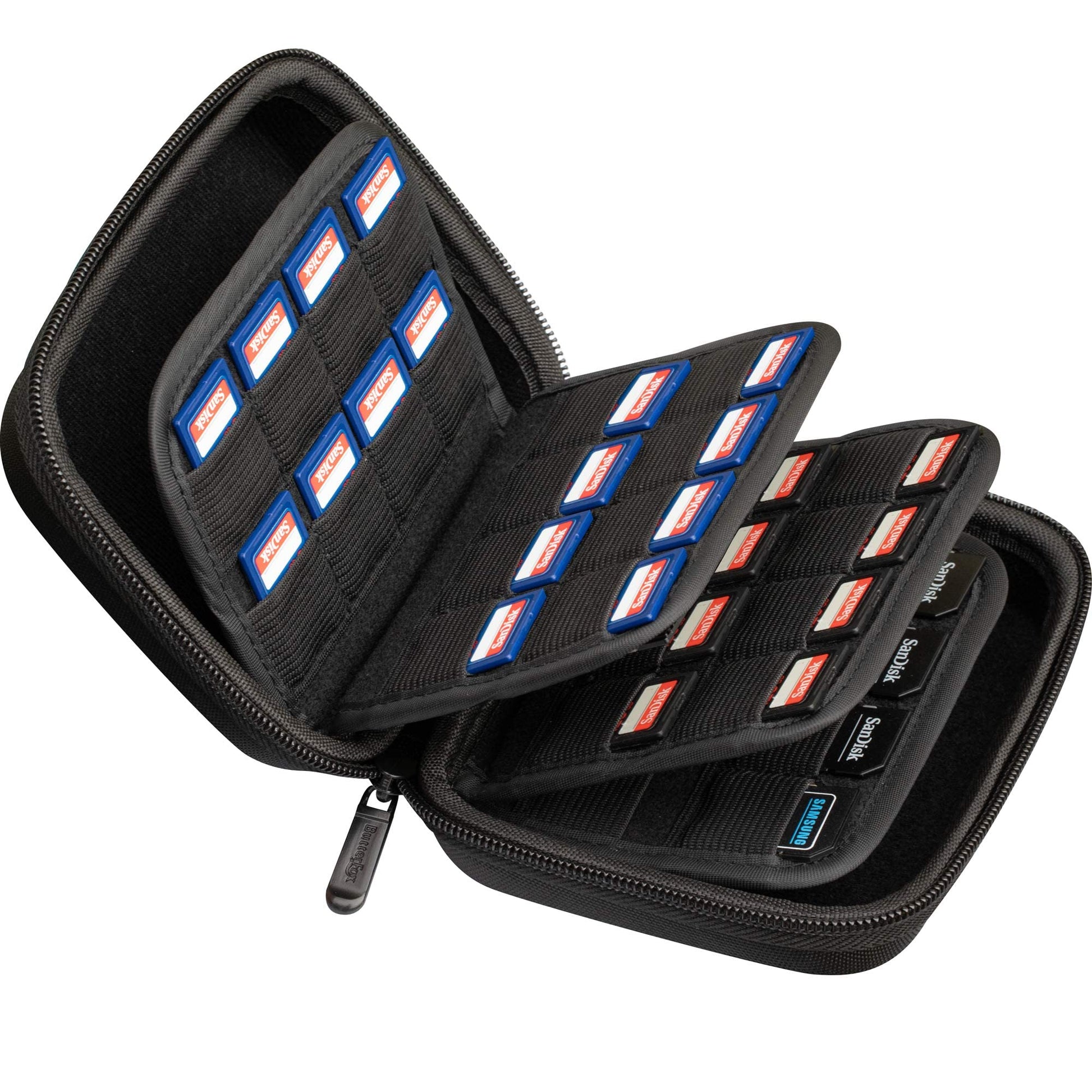 Large Capacity 63 sections Storage Case Holder for SD Memory Cards  Switch Game refill units  PS Vita Game and Micro SD Cards