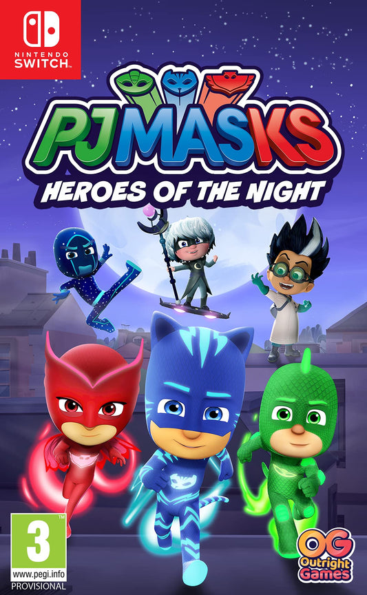 Bandai Namco PJ Masks: Heroes of The Night for Nintendo Switch - Model 115132, Black Color