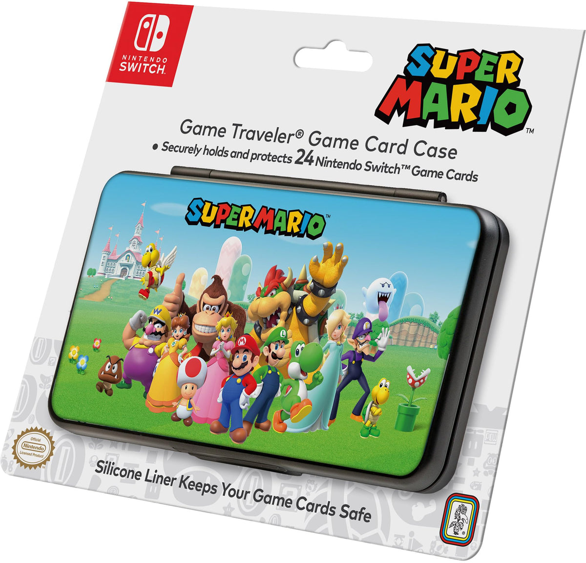 RDS Nintendo Switch Game Card Case - Super Mario - Holds 24 Game Cards and 4 microSD Cards