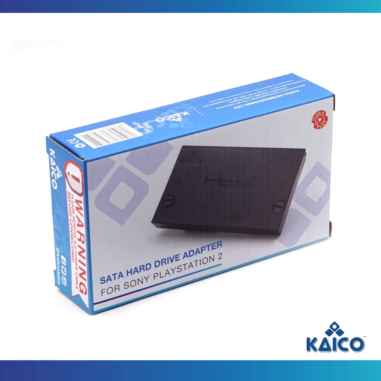 Kaico PS2 Hard Drive Adapter for PlayStation 2 - Supports 2TB HDD, Plug & Play, Black, Model 15975a3a-1602-4f70-89