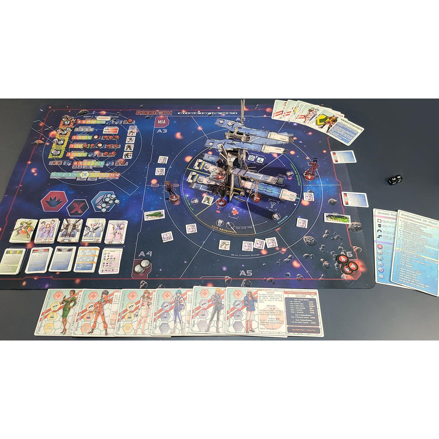 Japanime Games Robotech: Attack On The SDF-1 Game - Model JPG562 - Blue Edition