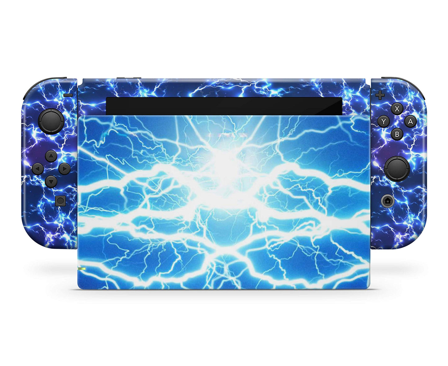 giZmoZ n gadgetZ Electric Storm Skin Decal Vinyl Sticker for Nintendo Switch Console + 1 Controller, Model GNG-Switch-ELEC-SKINS