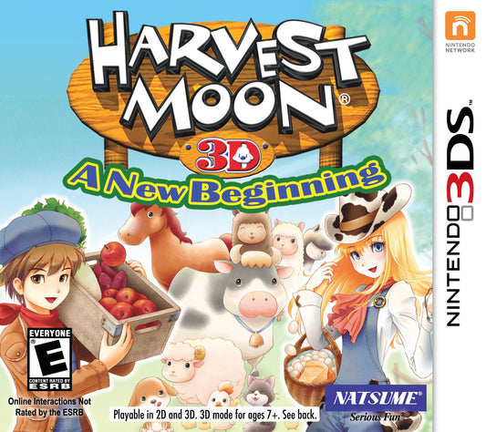 Solutions 2 Go Harvest Moon 3D: A New Beginning - Nintendo 3DS, Model 14007