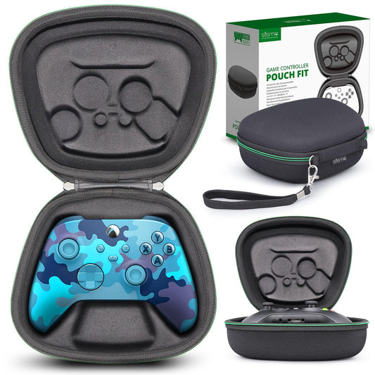 sisma Carry Case Compatible with Xbox Series X/S & Core Wireless Controller Hard Shell Home Safekeeping Travel Protective Cover Storage Case Carrying Bag Black