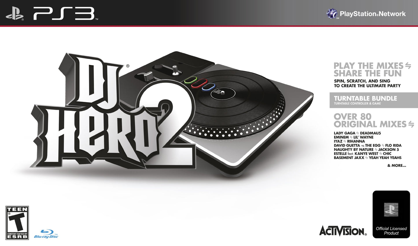 DJ Hero 2 Turntable Bundle - Playstation 3 (Renewed)