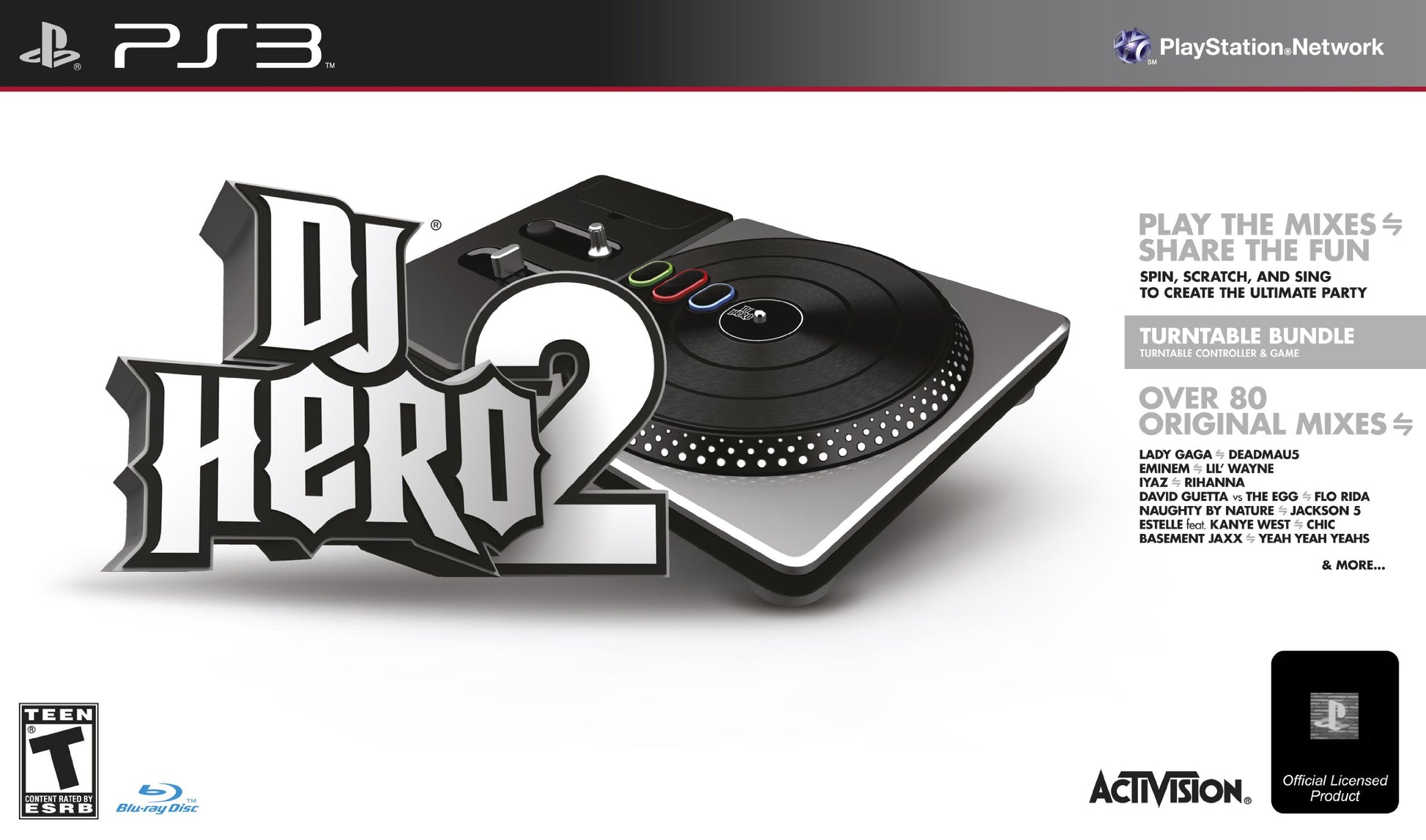 DJ Hero 2 Turntable Bundle - Playstation 3 (Renewed)