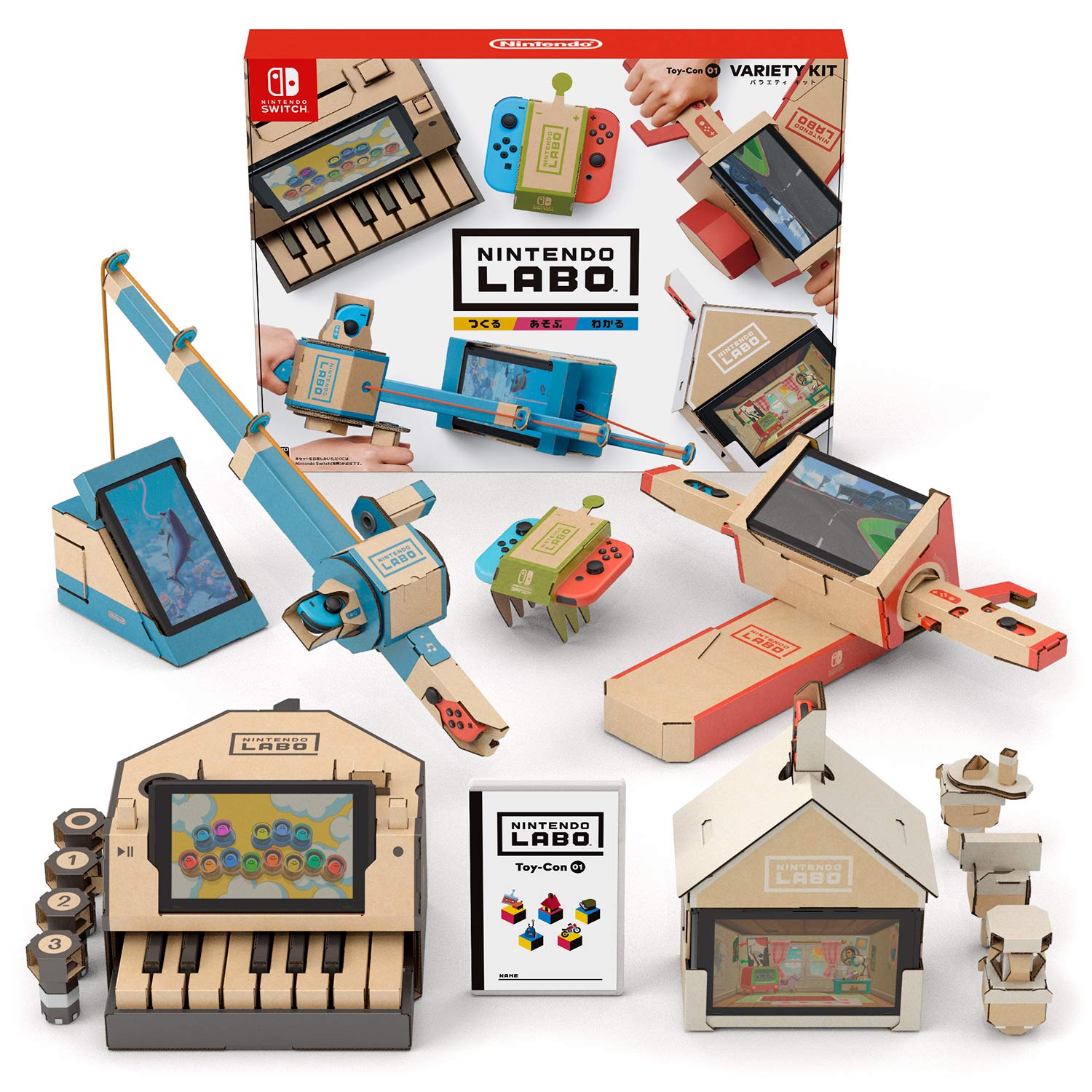 Nintendo Labo Toy-Con 01 Variety Kit for Switch - Multicolor, Model HAC-R-ADFUA