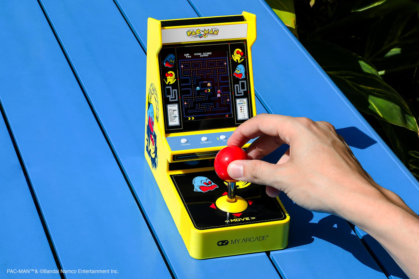 My Arcade Pac-Man Joystick Player - Retro Gaming Console, Large, Yellow, Model DGUNL-7073, 2 Game Modes