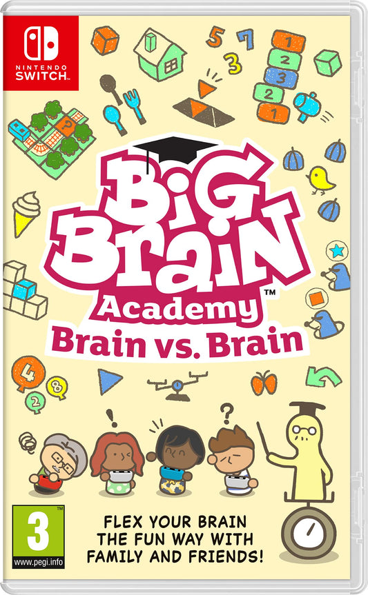 Nintendo Big Brain Academy: Brain vs Brain (Switch, European Version) - Model 10007301, Color: Black