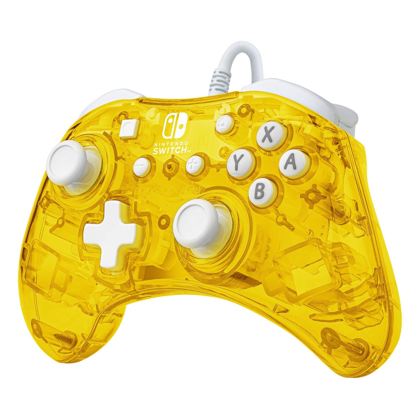 PDP Wired Gaming Switch Pro Controller - Pineapple Pop Yellow - Compact & Durable - OLED Compatible - Model 500-181-NA-YL