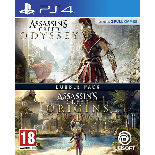 Ubisoft Assassins Creed Origins + Odyssey Double Pack for PS4 - Model 300112521