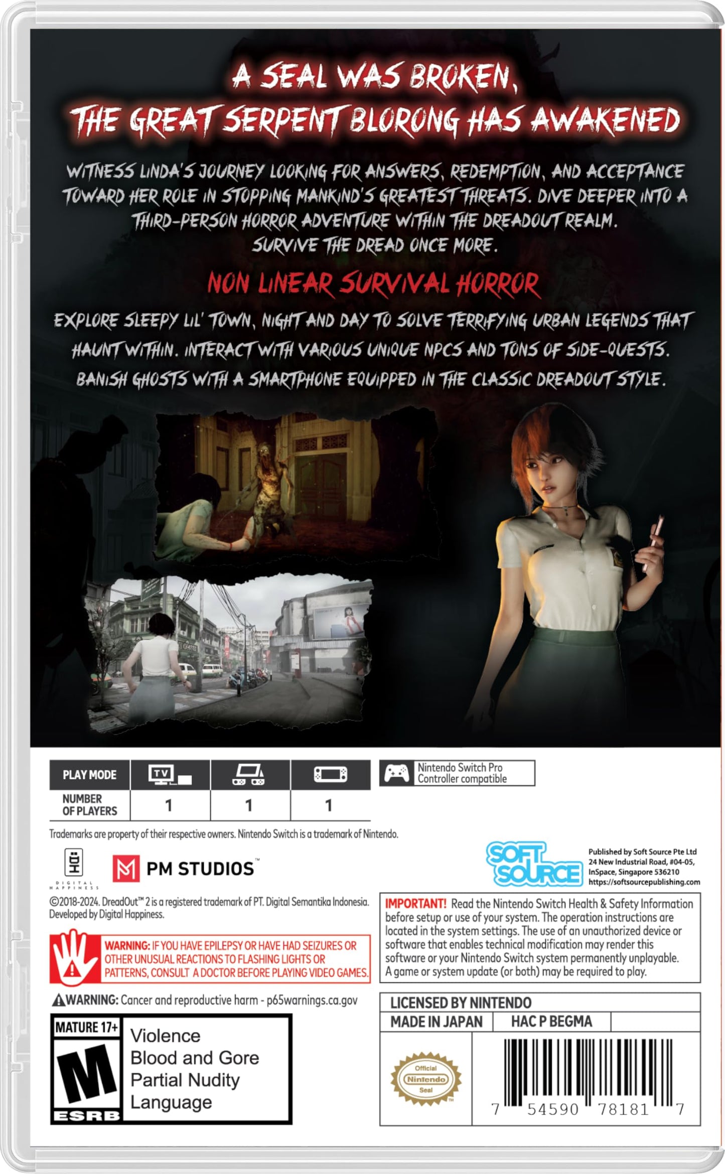 Dreadout 2 for Nintendo Switch by Soft Source - Thrilling Horror Adventure Game