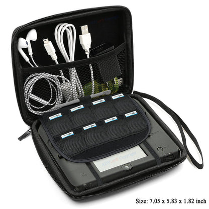 ADVcer 2DS Case - EVA Waterproof Hard Shell Carrying Case, 7.05x5.83x1.82in, Black, Model ADV_2DS_Case_BK,
