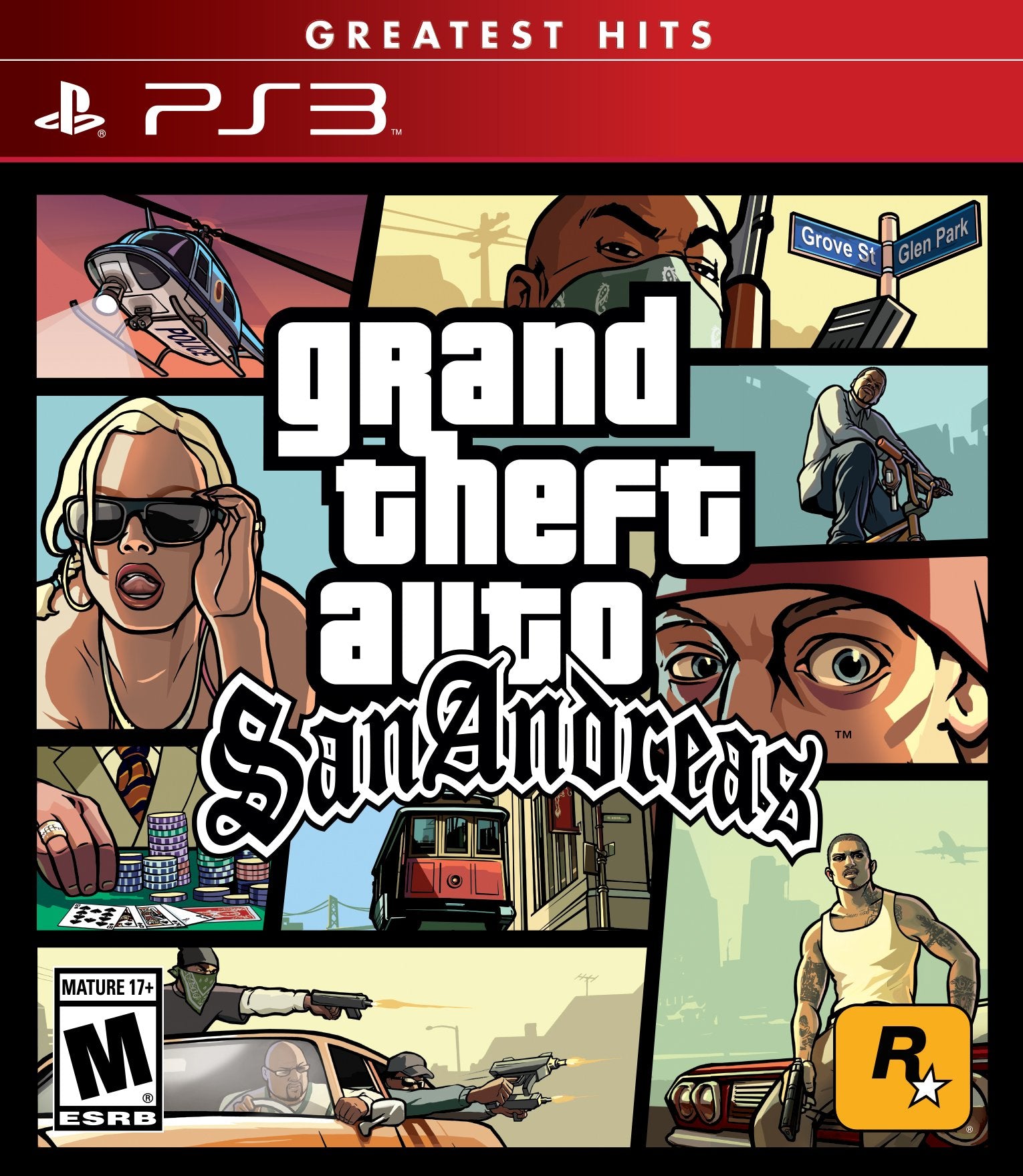 Rockstar Games Grand Theft Auto: San Andreas - PlayStation 3 Game, Model 710425476945