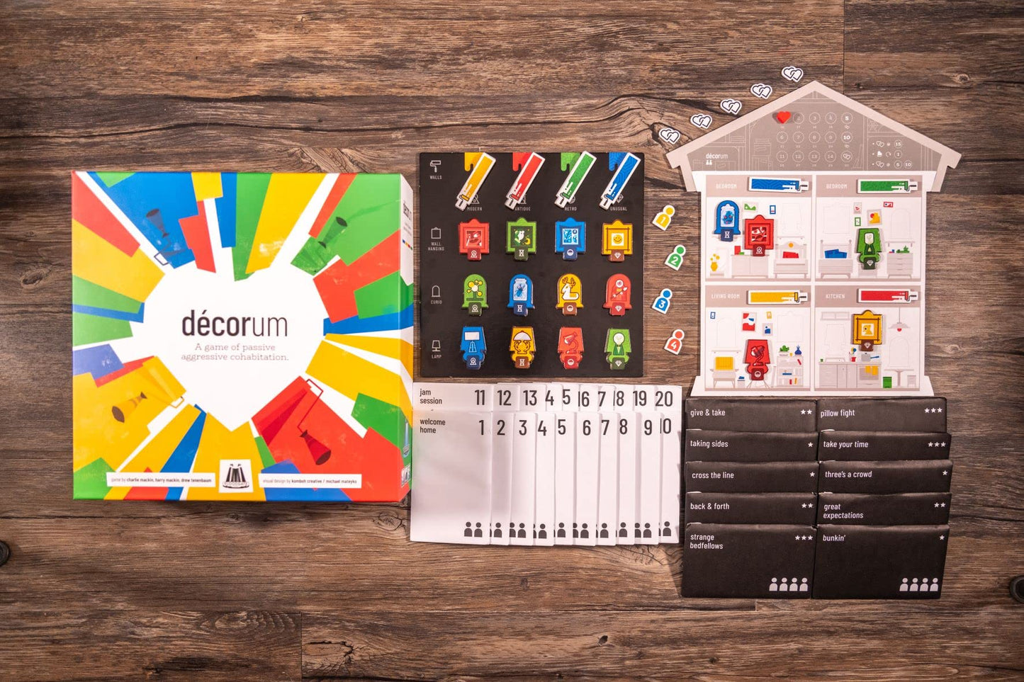 Floodgate Games Decorum Deluxe Edition Board Game - Large Multicolor Set