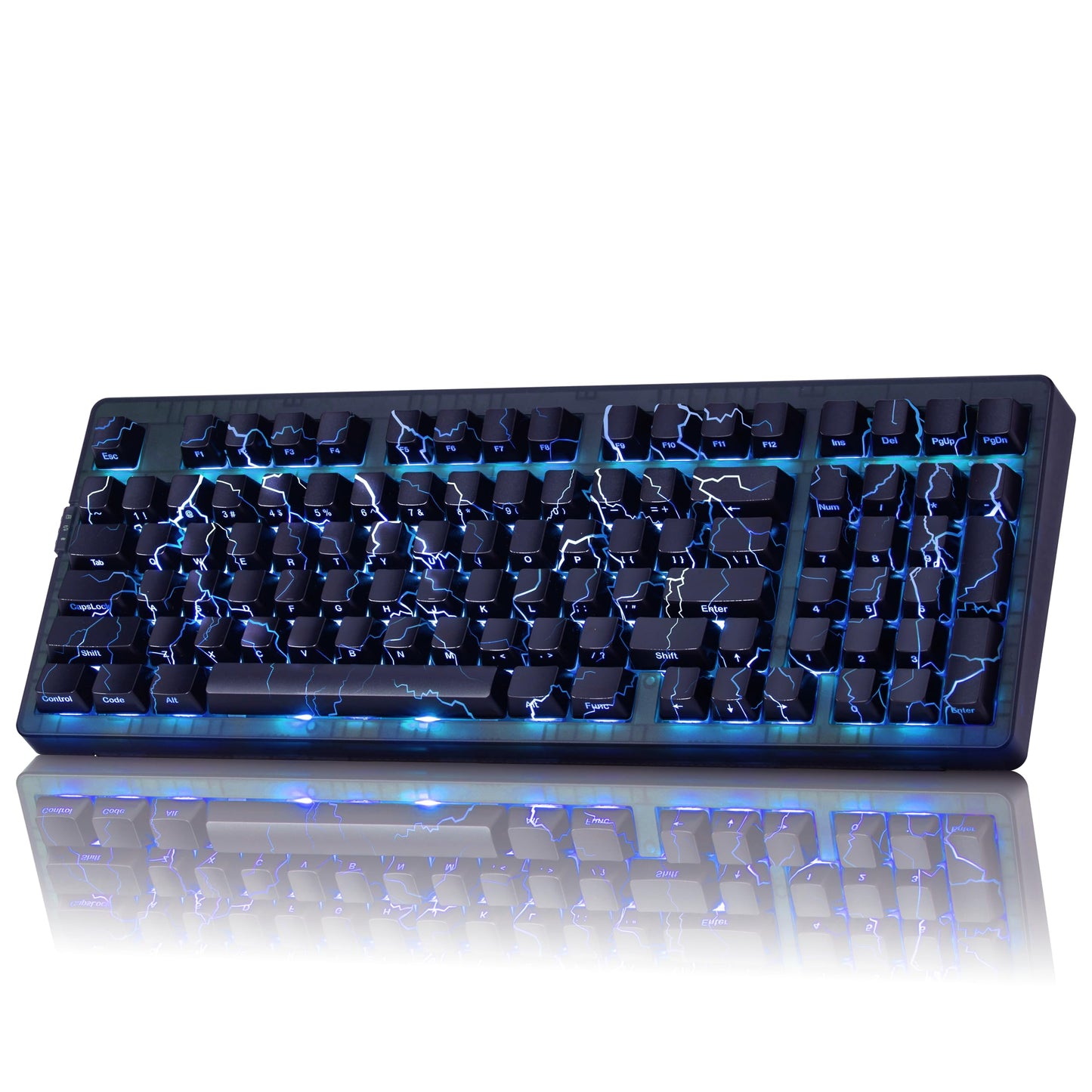 ZORNHER ZH980 Mechanical Keyboard Wireless 95% Creamy Keyboard with Number Pad Lightning PC Keycaps Gaming Keyboard with Number Pad Creamy Sounding Linear Switches Full Size 2.4GHz/USB-C/BT5.0