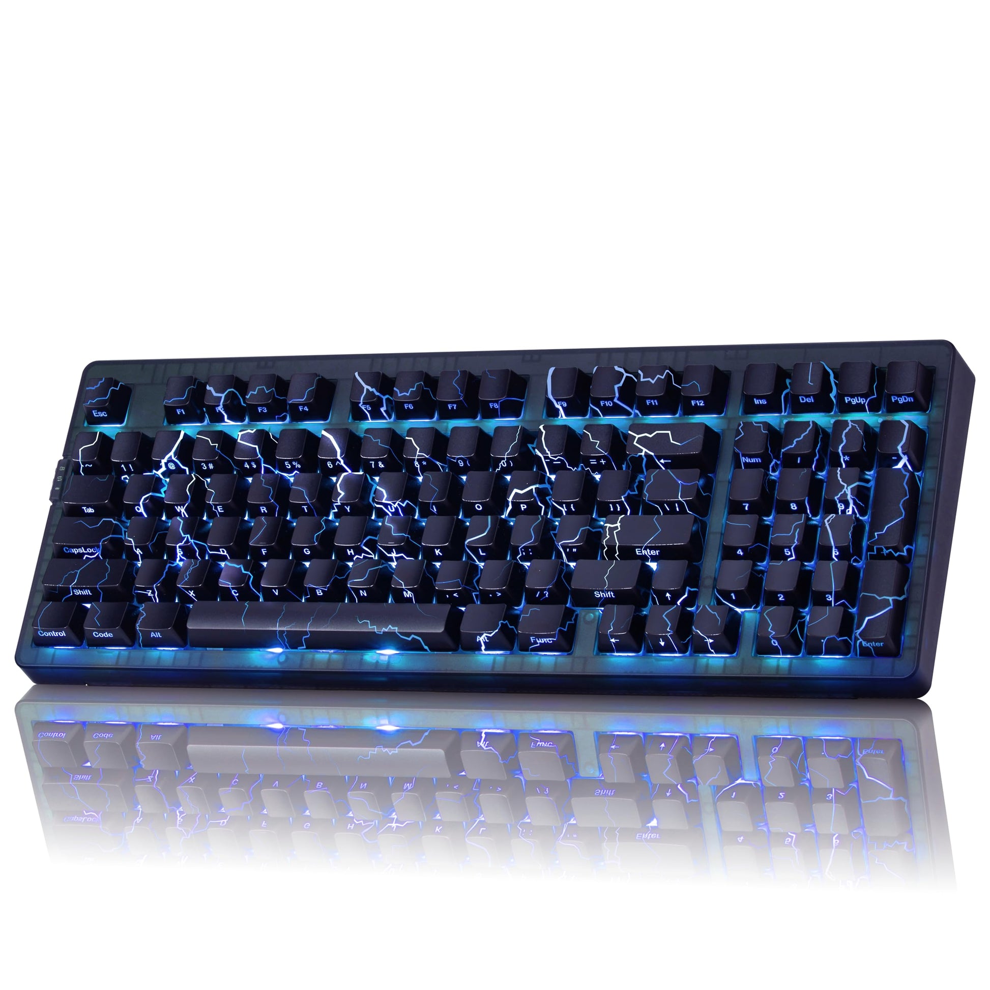 ZORNHER ZH980 Mechanical Keyboard Wireless 95% Creamy Keyboard with Number Pad Lightning PC Keycaps Gaming Keyboard with Number Pad Creamy Sounding Linear Switches Full Size 2.4GHz/USB-C/BT5.0