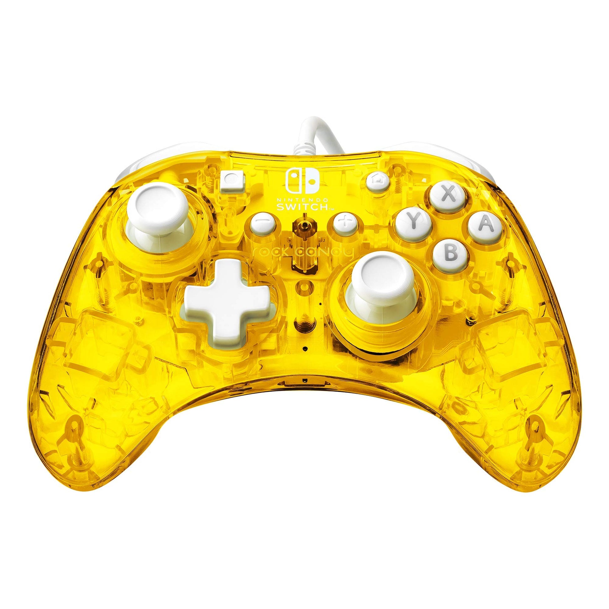 PDP Wired Gaming Switch Pro Controller - Pineapple Pop Yellow - Compact & Durable - OLED Compatible - Model 500-181-NA-YL