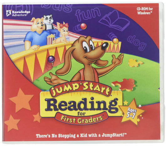 Knowledge Adventure JumpStart Reading for First Graders - Medium Size, Paper Material, Model 409