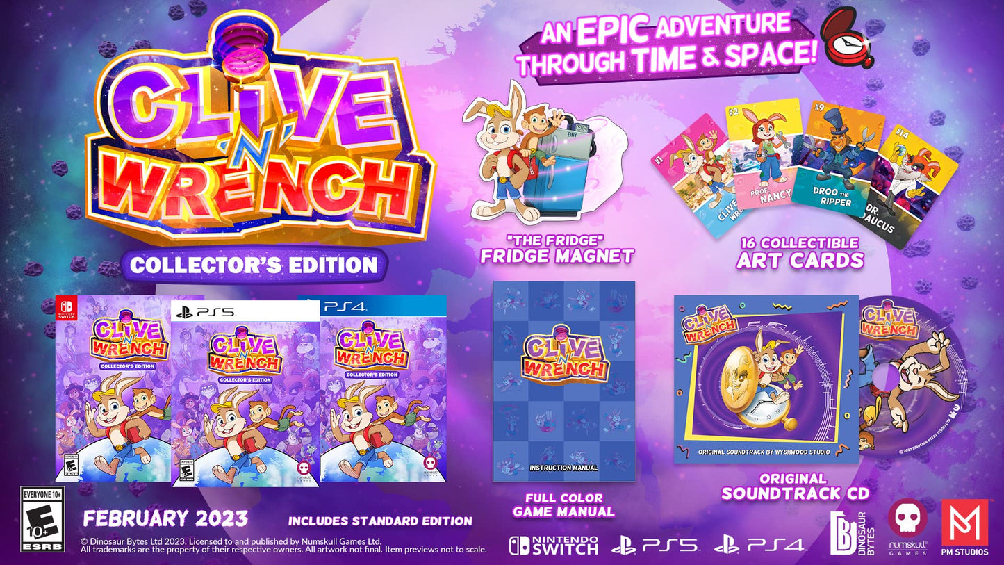 Numskull Clive 'N' Wrench Collector's Edition Nintendo Switch Game, Model GQT716303SWI