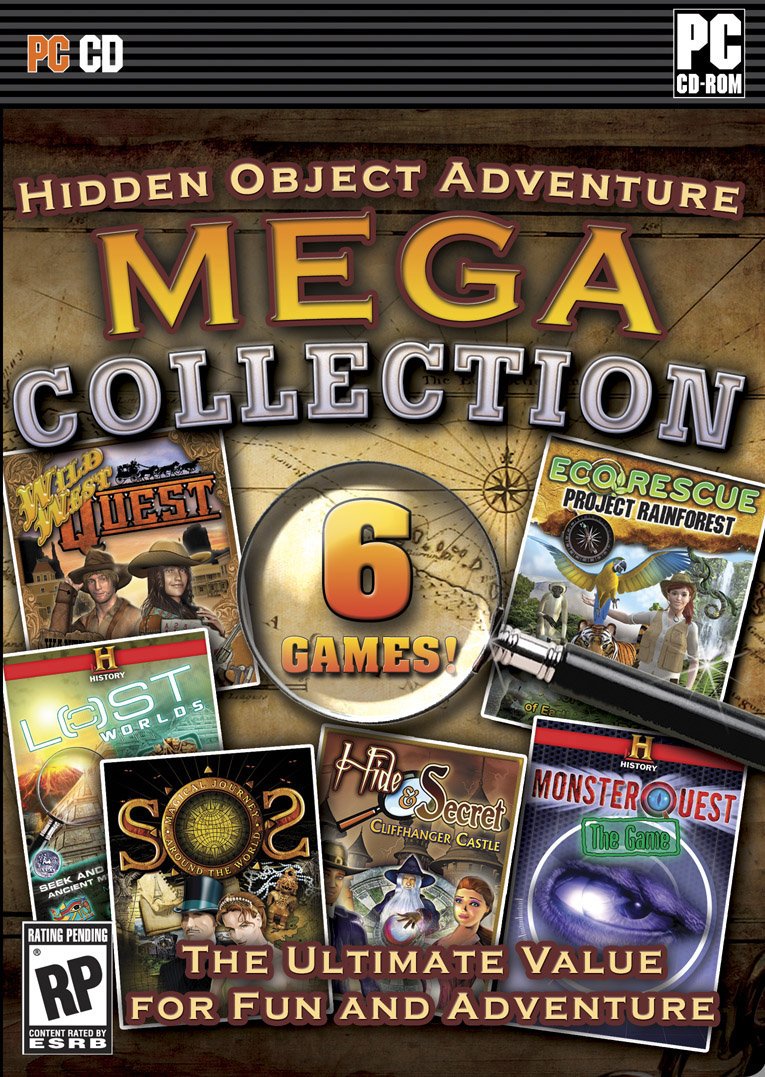 Digital Clay Studios Hidden Object Adventure MEGA Collection - PC Game, Model GAPCHOAUS01, Engaging Puzzle Experience