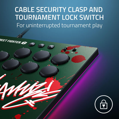 Razer Kitsune Arcade Controller for PS5 & PC - Low-Profile Optical Switches, Slim Design, Cammy Edition, 11.66x8.27x0.76 inches