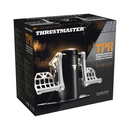 THRUSTMASTER TPR Expert Rudder System for Flight Simulation - Black, 45.6x33.6x41.5 cm, Model 2960809, PC DVD
