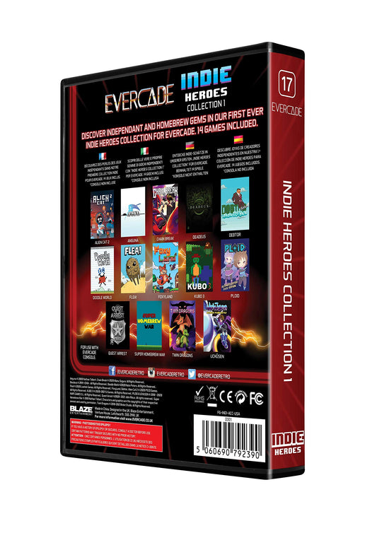 Evercade Blaze Indie Heroes Collection 1 - Model IND1ACC - Retro Gaming Compilation