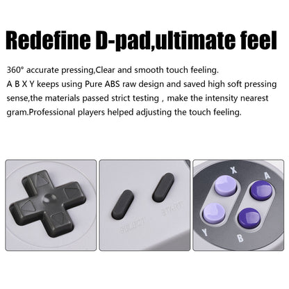 KIWITATA SNES USB Controller for PC & Mac - 2 Pack Grey/Purple - Retro Gaming, Model K-Y-D002-024-KI