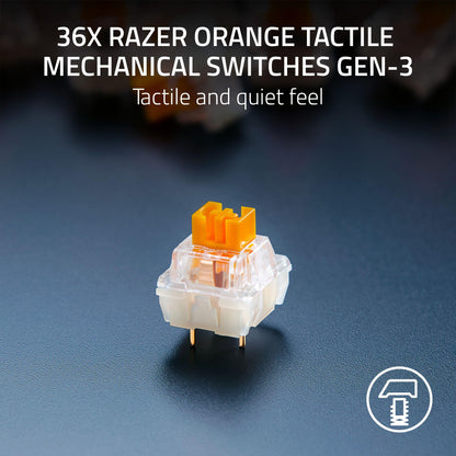 Razer Mechanical Switches Replacement Pack for Gaming Keyboard: Gen-3 Orange Tactile Switches- 2.0mm Actuation Point at 50g- Tra