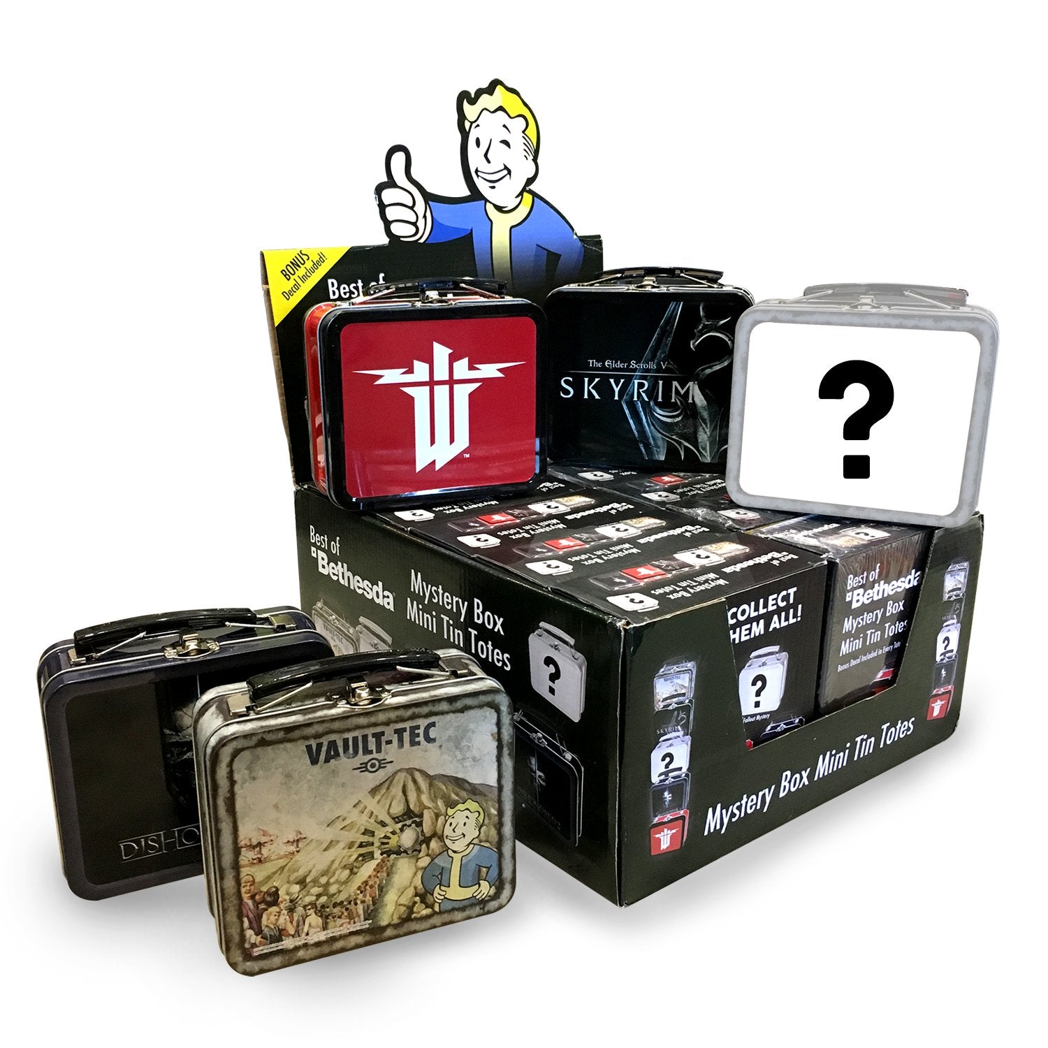 FanWraps Mystery Mini Series 1 Tote - Random Design, Multi-Color, ROV-BETH, Fallout & Skyrim Tin Lunchbox