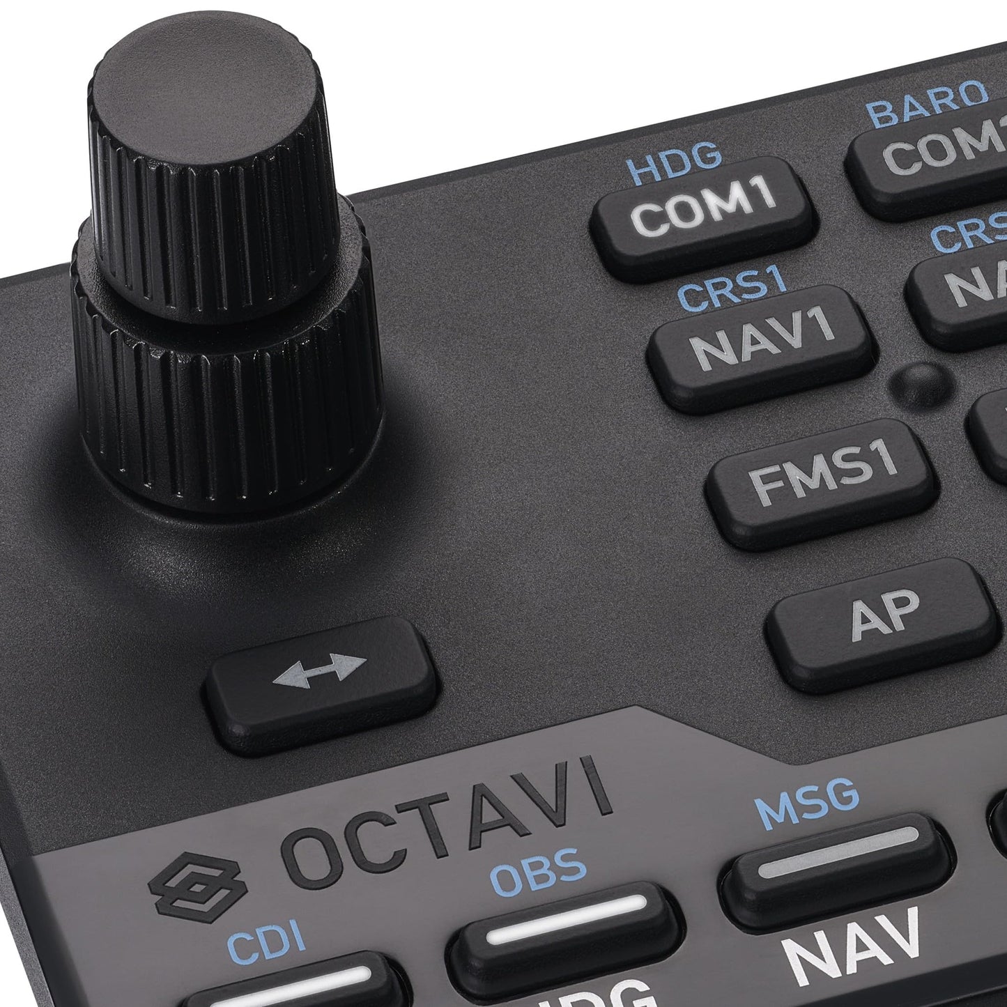 OCTAVI IFR-1 Compact Cockpit - High-Precision Controls for Flight Simulation - Black