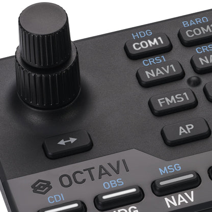 OCTAVI IFR-1 Compact Cockpit - High-Precision Controls for Flight Simulation - Black