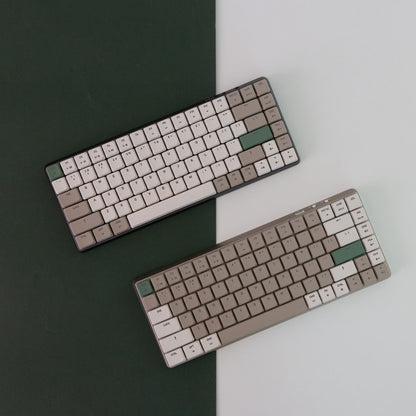 Azio Cascade Slim Mechanical Keyboard, 75% Layout, RGB Backlit, Gateron Brown Switches, Wired/Bluetooth, Forest Light