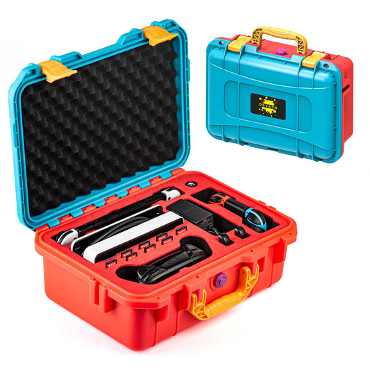 DEVASO Carrying Case for Nintendo Switch/Switch OLED  Professional Deluxe Waterproof Travel Case Soft Lining Hard Case for Nintendo Switch Console  Pro Controller and Other Accessories