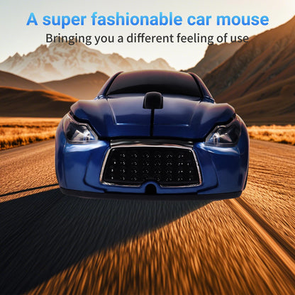 elec Space Wireless Car-Shape Mouse - Blue, 2.4GHz, 1600 DPI, Cute Gaming Mouse for Kids