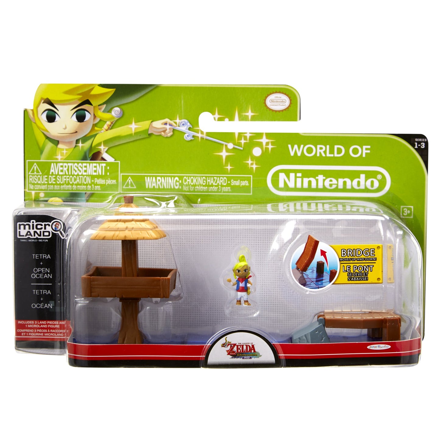 Bandai Namco World of Nintendo Legend of Zelda Windwaker Tetra Open Ocean Set - Model 86900