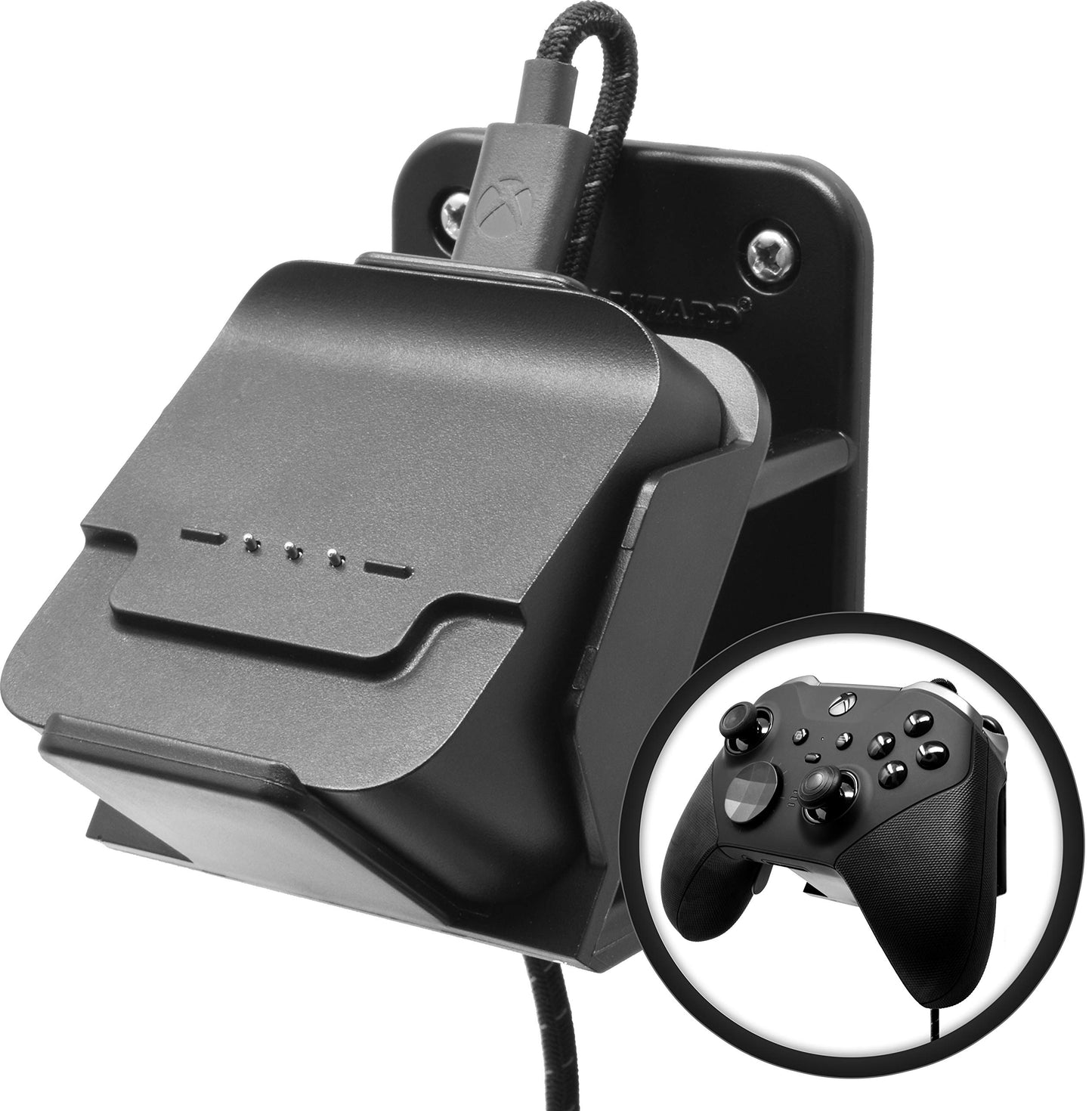 Floating Controller Wall Mount Stand Holder for Xbox Elite Series 2 Magnetic Charging Base - Foamy Lizard (Charging Dock  Controller & Cable are NOT Included) NOT Designed for Elite v1 or Series X/S