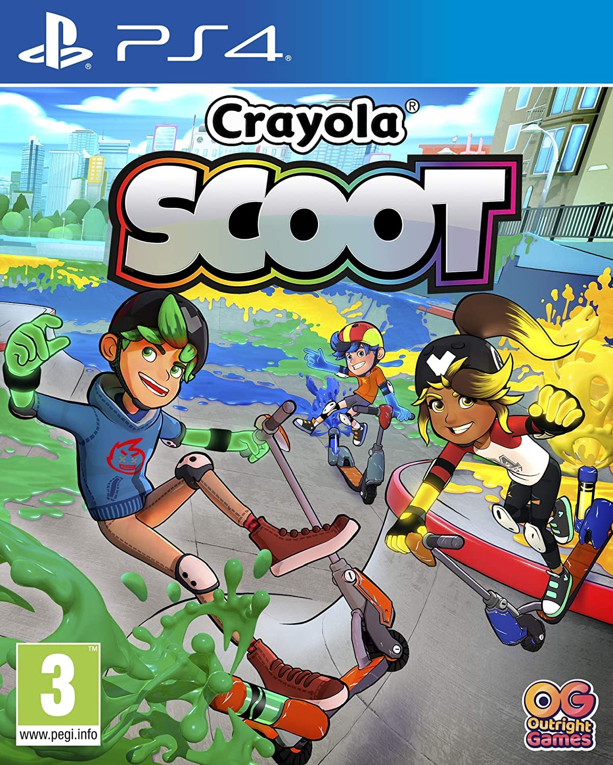 BANDAI NAMCO Entertainment Crayola Scoot PS4 Game - Fun Colorful Racing Adventure