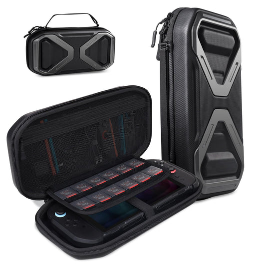 SUPCASE for Nintendo Switch 2 Carrying Case 2025  [12 Game Card Storage] [Military-Grade Protection] Spacious Portable Hard Shell Travel Bag for Nintendo Switch 2 Console & Accessories  Black