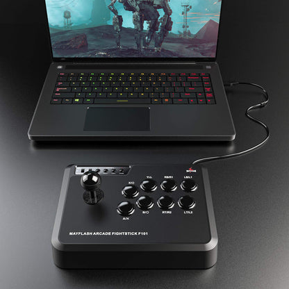 Mayflash F101 Arcade Stick for Nintendo Switch/PC/PS3/Android - Black