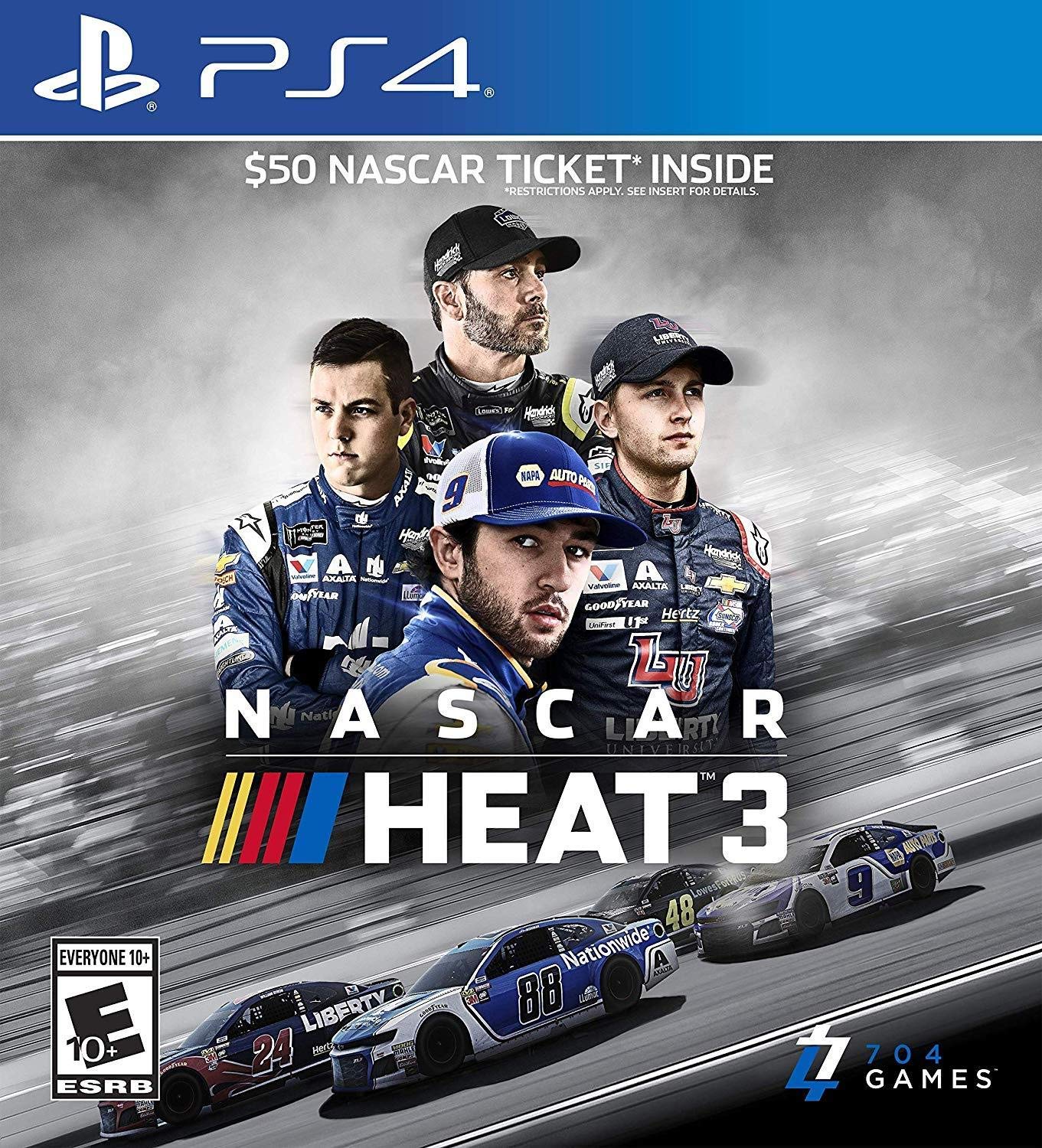 Sony NASCAR Heat 3 - PlayStation 4 Game, Original Version, Model NAS3PS4