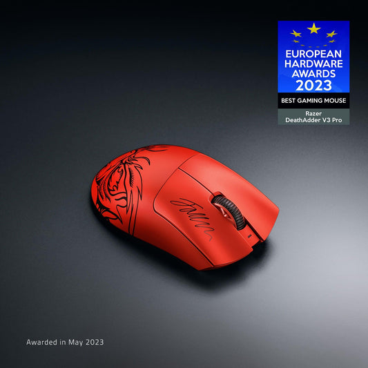Razer DeathAdder V3 Pro Wireless Gaming Mouse - 63g, Focus Pro 30K Sensor, Optical Switches, 90 Hr Battery, Faker Edition
