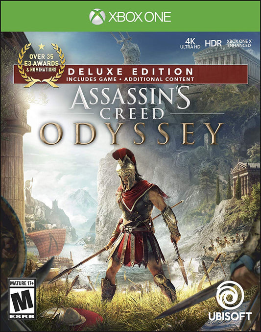 Ubisoft Assassins Creed Odyssey Deluxe Edition - Xbox One, Standard Size, Model UBP50462175